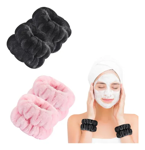 Paquete De 4 Toallas De Muñeca For Lavado De Cara, Pulsera