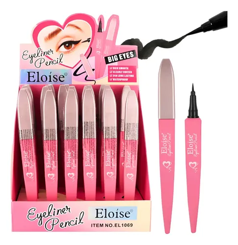 Lapiz Delineador De Ojos Liquido Eloise Eyeliner Color Negro