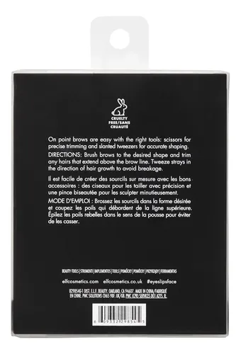 Kit Para Cejas E.l.f. On Point Con Tijeras Y Pinzas Vegano