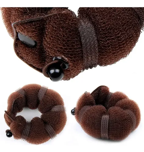 Estilizador Mágico De Cabello Gr Buns 2 Piezas Marrón