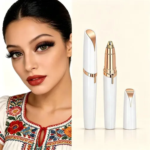 Lápiz Para Cejas, Recargable,indolora, Suave Y Precisa Blanco