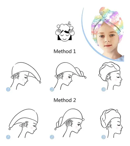 Toalla For Niños, Gorro De Ducha Speed Dry