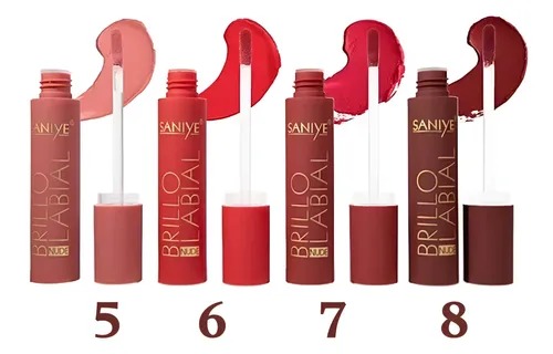 Labial Liquido Nude Saniye Acabado Brillante Larga Duracion