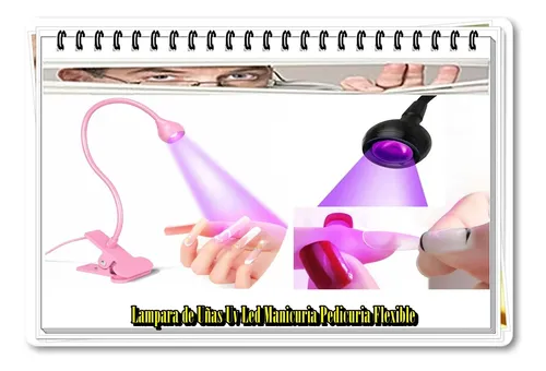 Lampara De Uñas Uv Led Manicuria Pedicuria Flexible