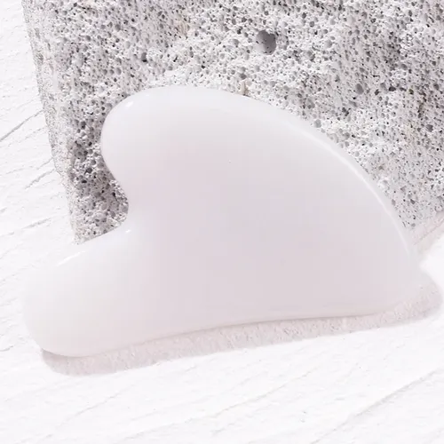 Rascador Facial Rose Massager Gua Jade Sha Tool Natural