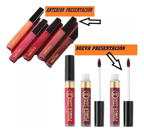 Avon Labial Liquido Power Stay Mate Intransferible Dura 16hs Color Resilient Red