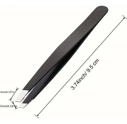 Pinzas Depilatorias De Acero Inoxidable Para Cejas Sx, 12 Un