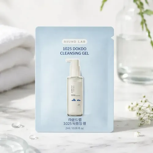 Round Lab 1025 Dokdo Cleansing Sachets 2ml Gel Limpiador Todo Tipo De Piel Día/noche