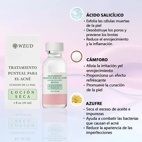 Facial Crema Hidratante 100g + Acné Loción Secante 29ml
