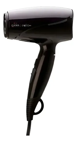 Secador De Pelo Gama Eolic Mini 1600w Compacto De Viaje Negro