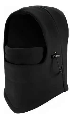 Gorro Ciclismo Para Invierno, Negro Con Cálido Forro Polar
