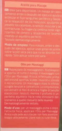 Aceite Corporal Árnica 50ml