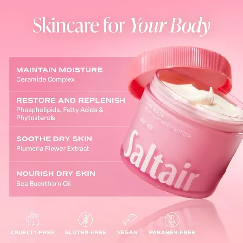 Manteca Corporal Saltair Multilipídica Pink Beach 300ml