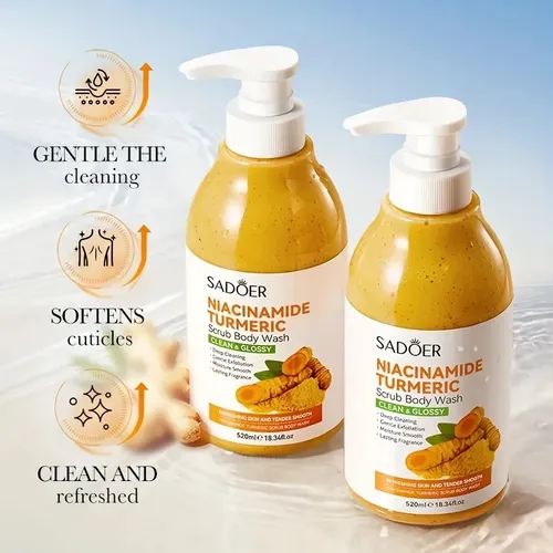 Gel De Baño Exfoliante De Cúrcuma Y Niacinamida T520