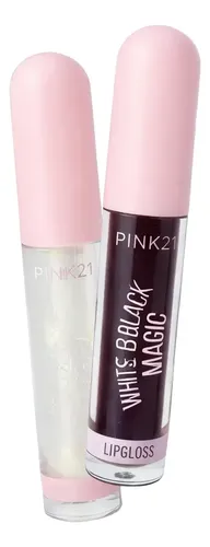 Brillo Labial Pink21 White Black Magic 1 Unidad Gloss Mágico