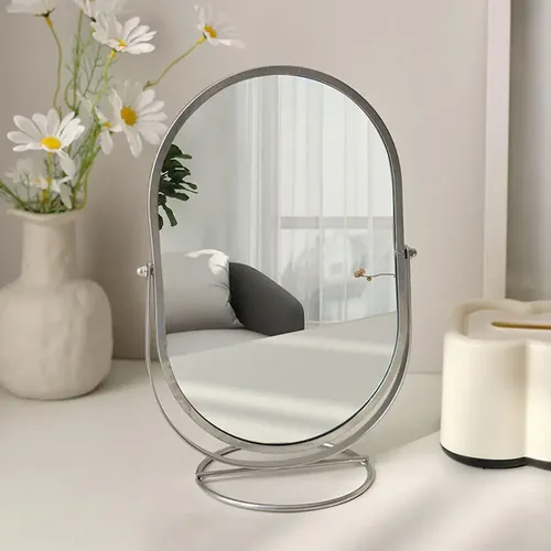 Table Mirror With Stand, Makeup Mirror! -///