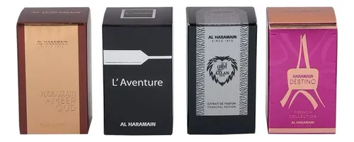 Set De Regalo De Fragancia Al Haramain Para Hombres Y Mujeres  4 × 10 Ml