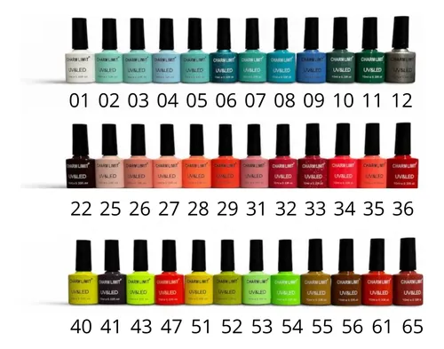Set Esmaltado Semipermanente X 16 Unidades, Gel Uv Led