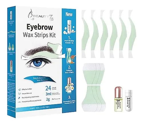 Tiras De Cera Para Cejas Beauty7 Para Hombre, Tiras De Cera