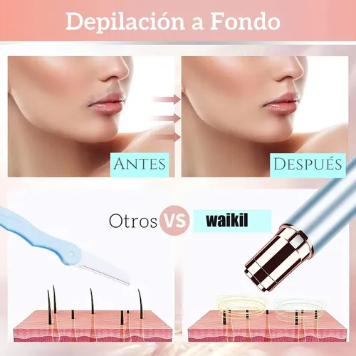 A Depiladora Eléctrica Depiladora Facial Indoloro Para F