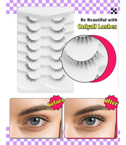 Pestañas Postizas Onlyall Hf50-short Lashes 7 Pares