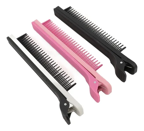 Peineta Con Clip, 3 Unidades, Para Estilista, Plancha De Cab