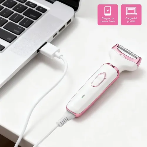 Depiladora Electrica 4 En 1 Portatil Usb Mujer Cuerpo Facial