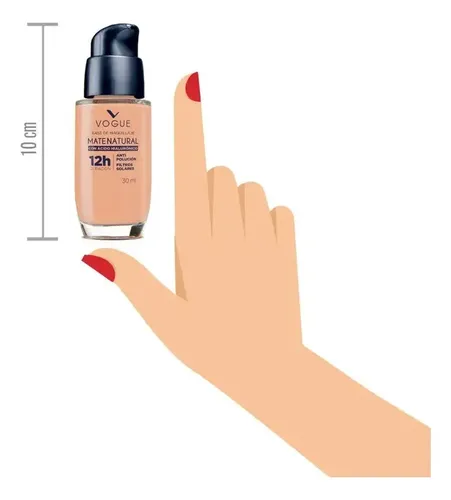 Base de Maquillaje Mate Natural Tono Arena Vogue