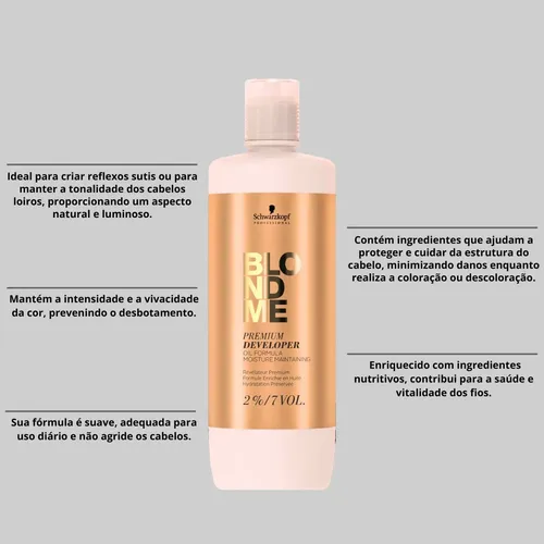 Oxidante tono 7 vol Blondme Premium Developer Schwarzkopf Professional