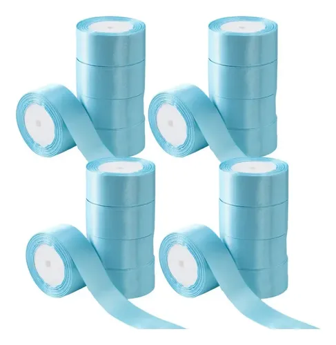 Heishe A 20 Rollos De Listón Decorativo 4 Cm Royal Blue Nuev