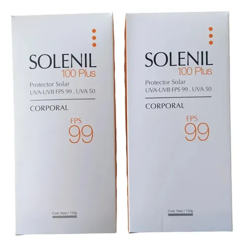 Solenil 100 Protector Solar Fps99 Piel Sensible Pack X 2