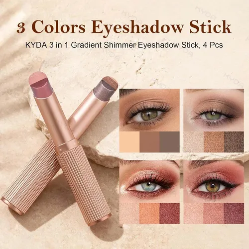 Lápiz De Sombra Kyda 3 En 1 Matte Earth Tone 01