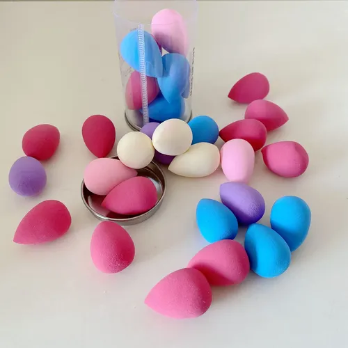 Set De Esponjas De Maquillaje Urradia Mini Multicolor 10 Pie