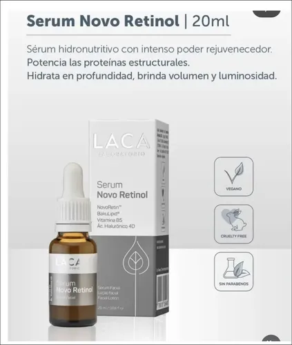 Sérum Laca Retinol Con Bakuchiol Y Ácido Hialurónico 4d