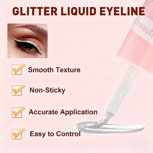Delineador Liquido Glitter Shiny Sweet Girl Tei