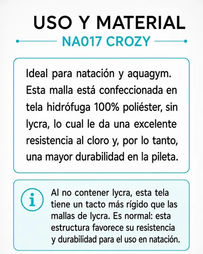 Traje De Baño Deportivo + Gorra -gl Crozy Anticloro Natación