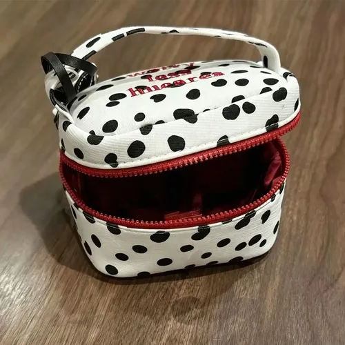 Bolsa De Maquillaje De Lunares Con Diseño De Cremallera Para