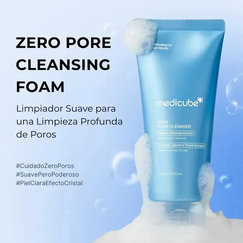 Medicube Zero Foam Cleanser 120ml Limpiador Facial Coreano