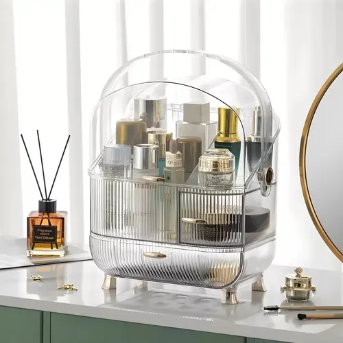 Porta Cosméticos Cápsula Organizador Maquillaje Luxury Transparente