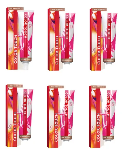 Combo Wella Tintura Color Touch X6unidades Tono Sin Tono
