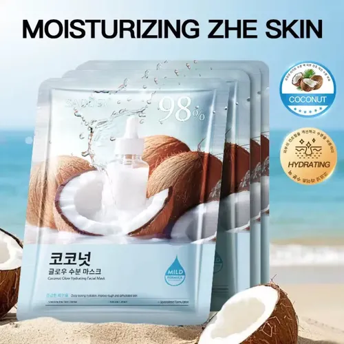 Mascarilla Facial Hidratante Iluminadora Con Coco Sadoer