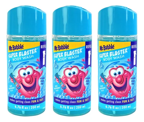 Recarga De Gel De Baño Mr. Bubble Super Blaster 3x200ml