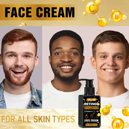Crema Facial Con Retinol Y Colágeno Para Hombres Día Y Noche
