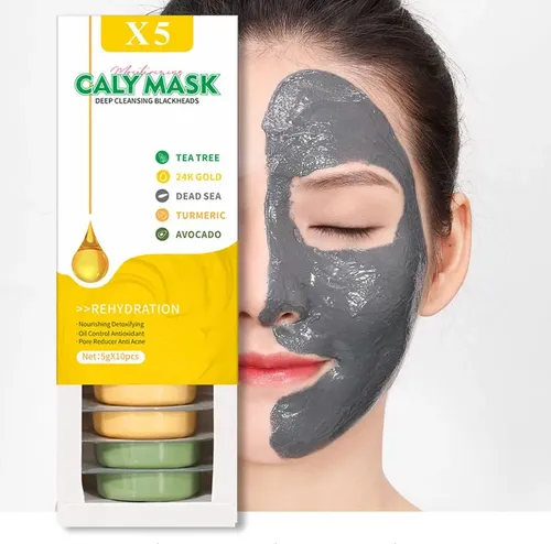 Arcilla Facial Barro Kit 10 Cúrcuma Tea Tree Palta Oro 24k Tipo De Piel Todo Tipo De Piel