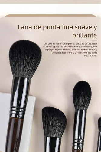 Tendencia Set 14 Brochas Maquillaje Cerdas Naturales ..