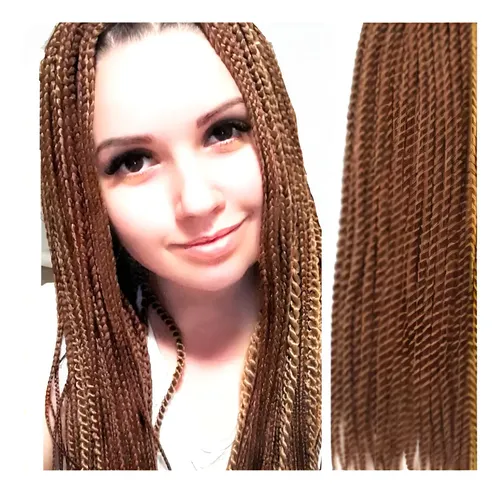 * Extensión Pelo Senegalés Reutilizables Crochet X 30u #27 *