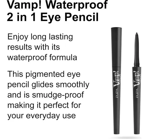 Lápiz Delineador Waterproof Vamp! Pupa Milano 100 Iconic