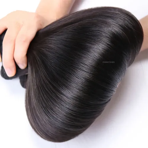 Cortina De Cabello Humano Liso 100% Remy 55 Cm Qn