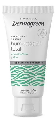 Crema Manos Y Cuerpo Humectacion Total C/ Aloe Vera X 160ml