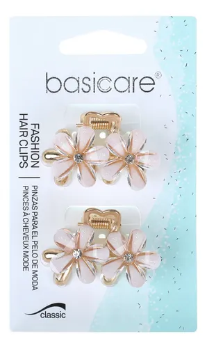 Broche De Pelo Flor Doble Con Strass Basicare